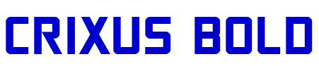 Crixus Bold font